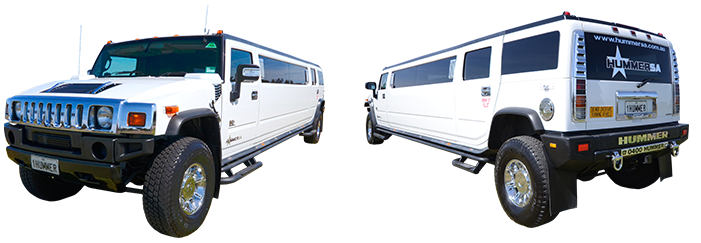White Stretch Hummer Limousine Adelaide
